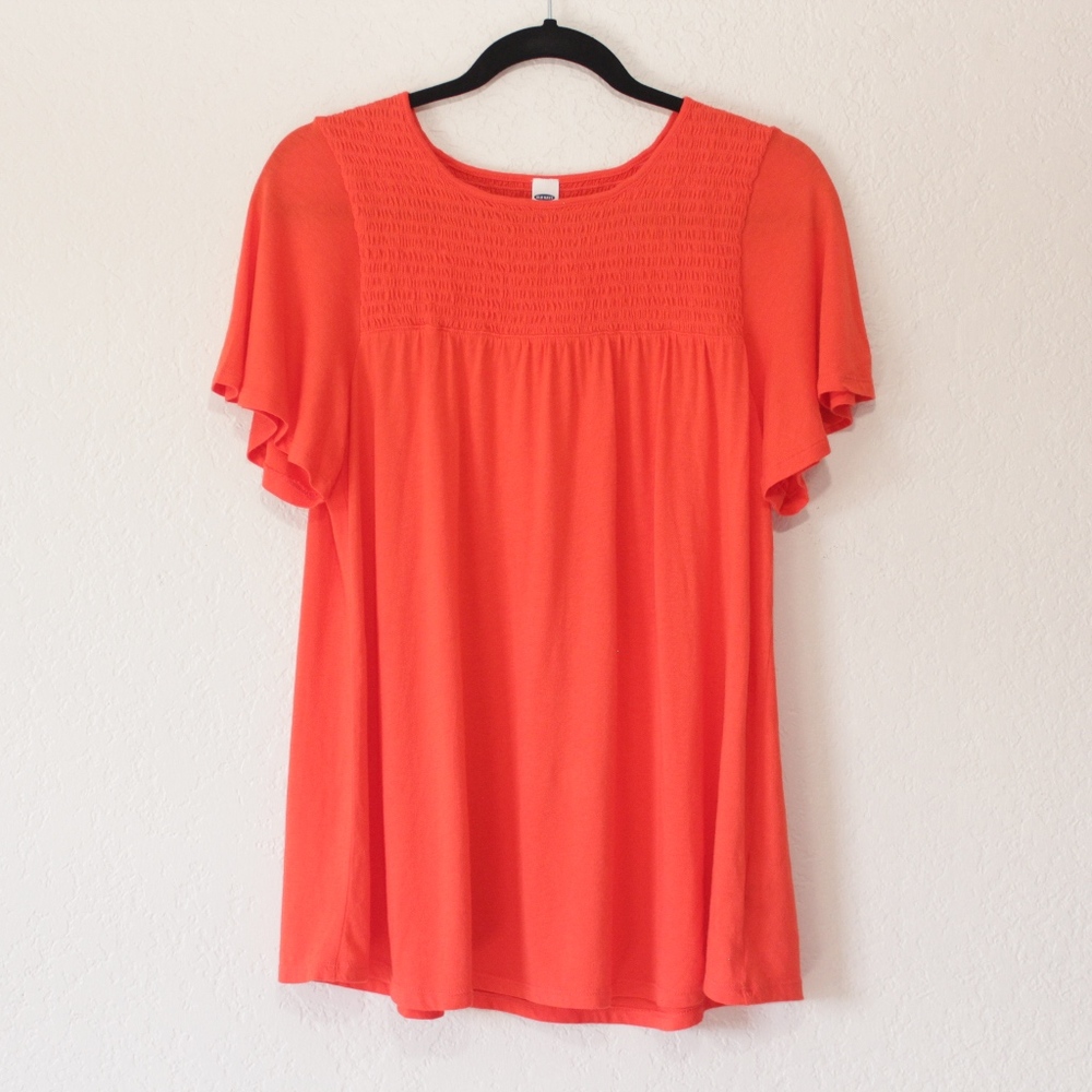 Old Navy Red Tunic Blouse